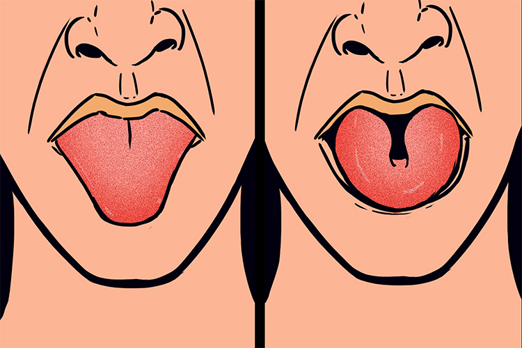 The ability to roll your tongue or not is a discontinuous variation